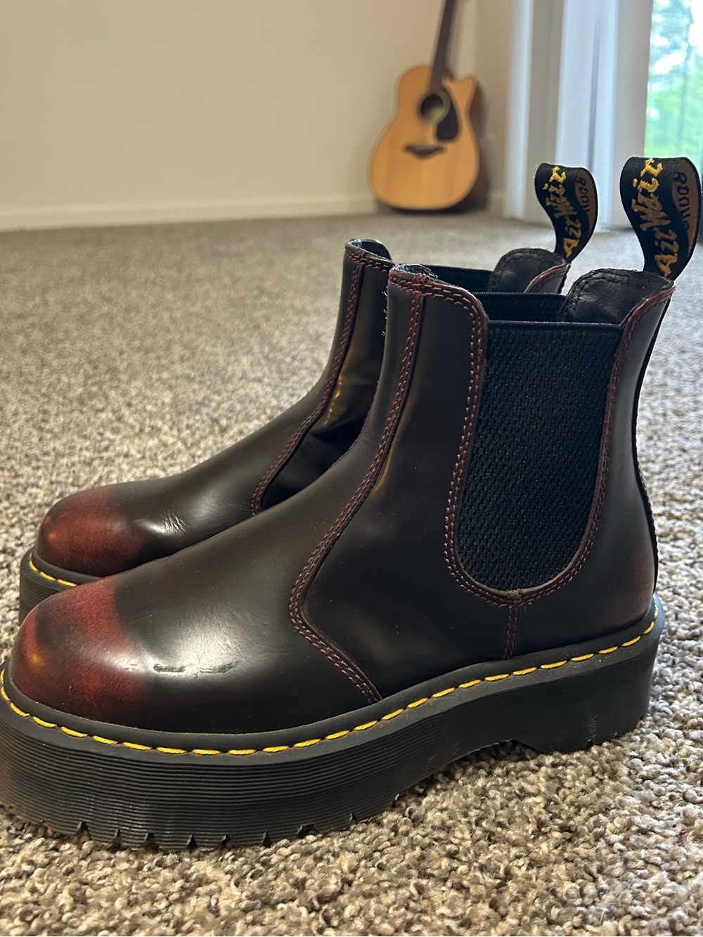 Dr. Martens Black Cherry Chelsea Boots